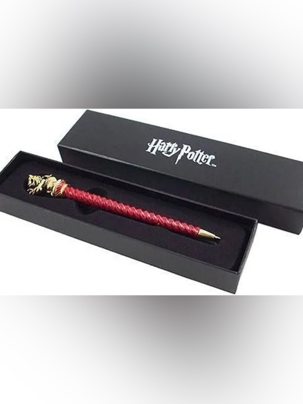 Warner Bros. Harry Potter Red Braided Ballpoint Pen with Gold Tip
